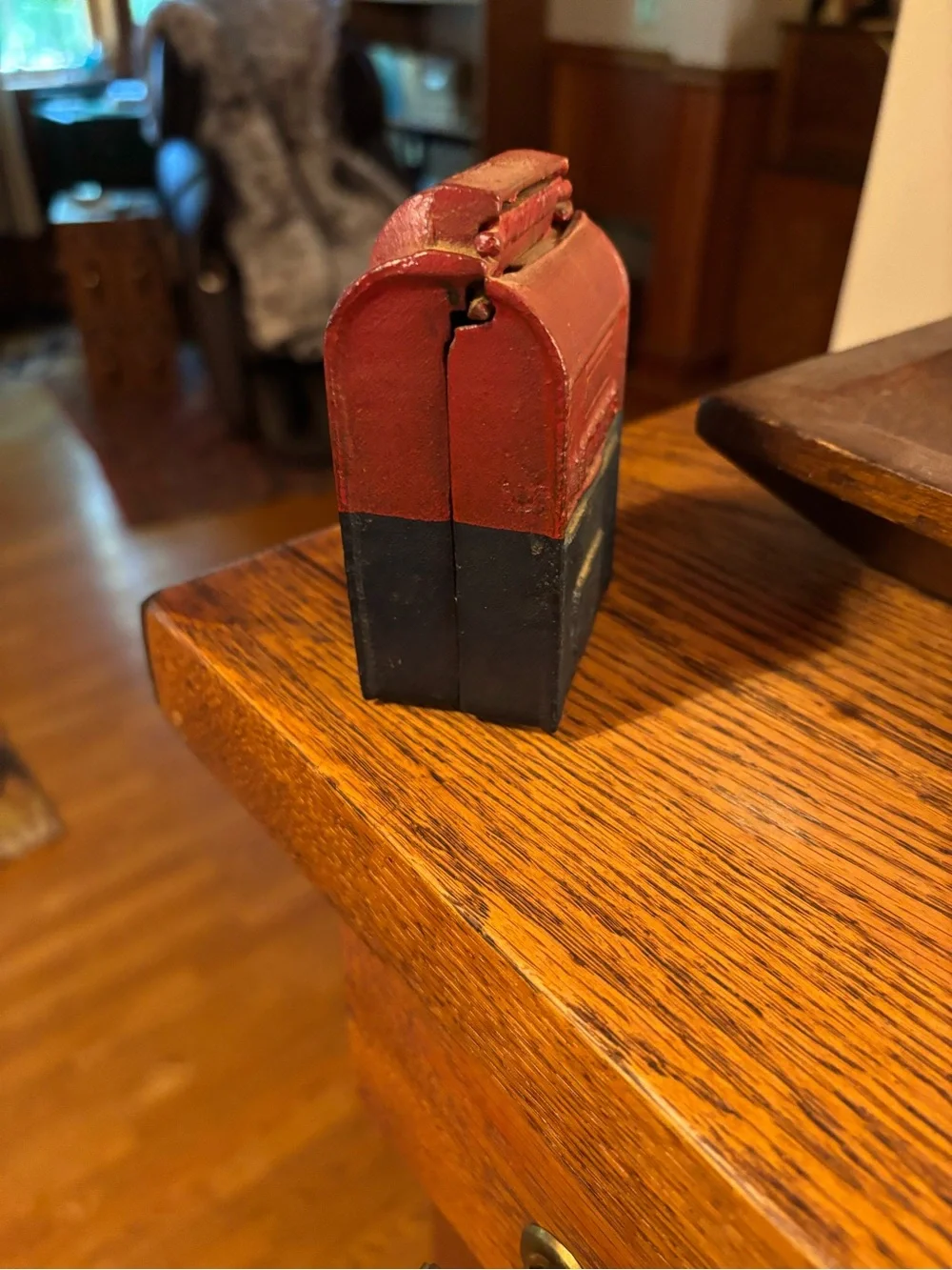 Cast iron stamp roll dispenser